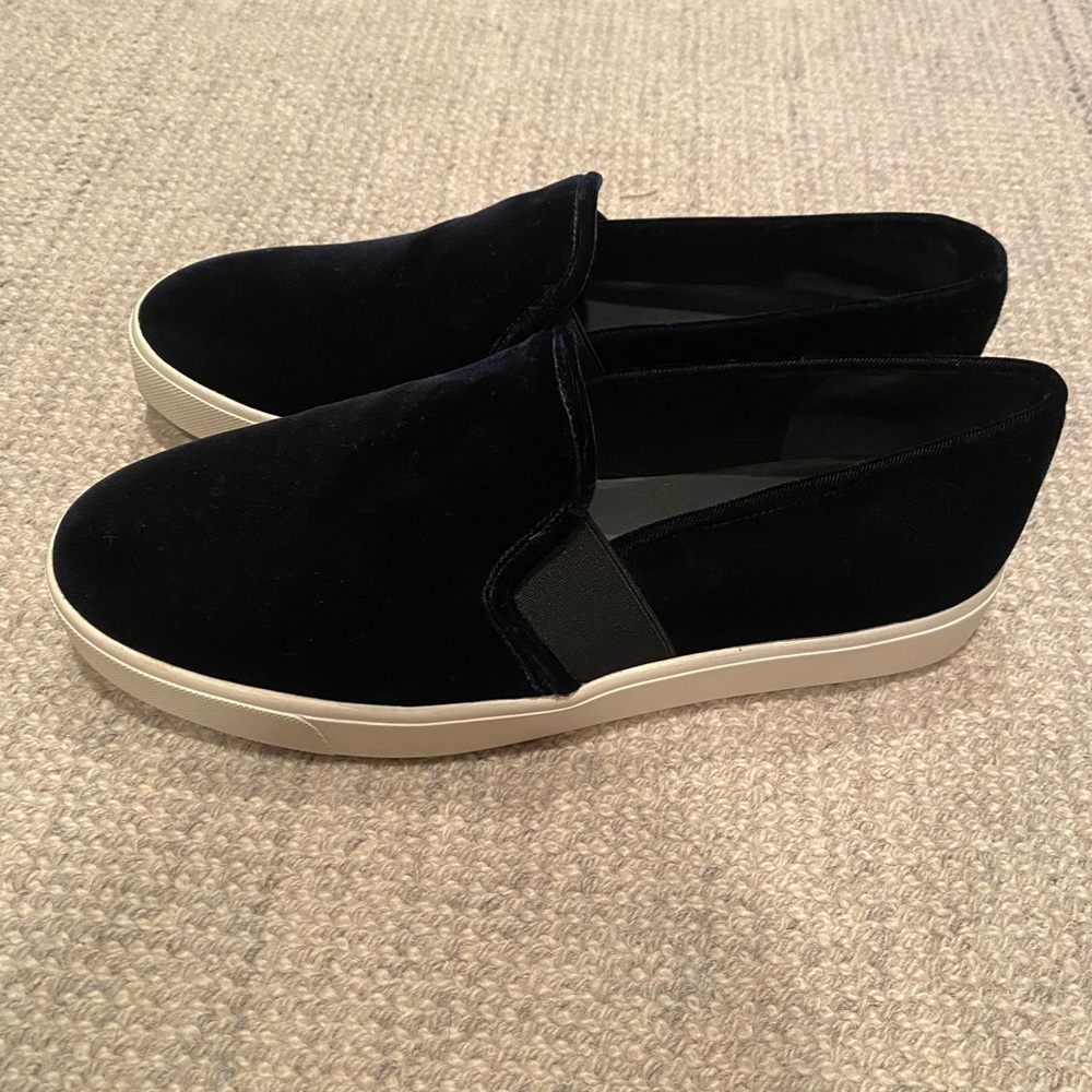 Vince Women's Blair Slip On Sneakers - Dark Navy Velvet
